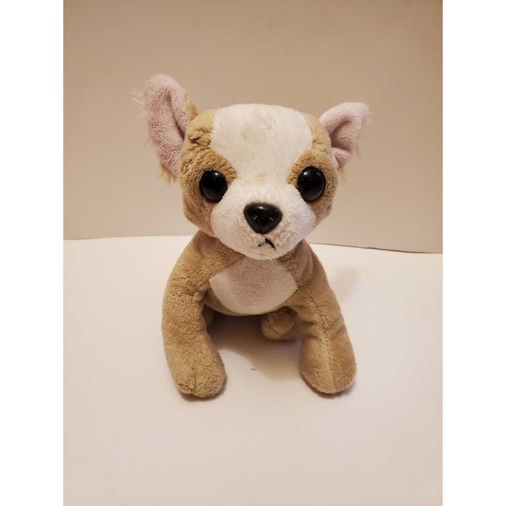 Ganz Webkinz‎ Chihuahua Dog Plush 7" Tan White Stuffed Animal Toy No Codd